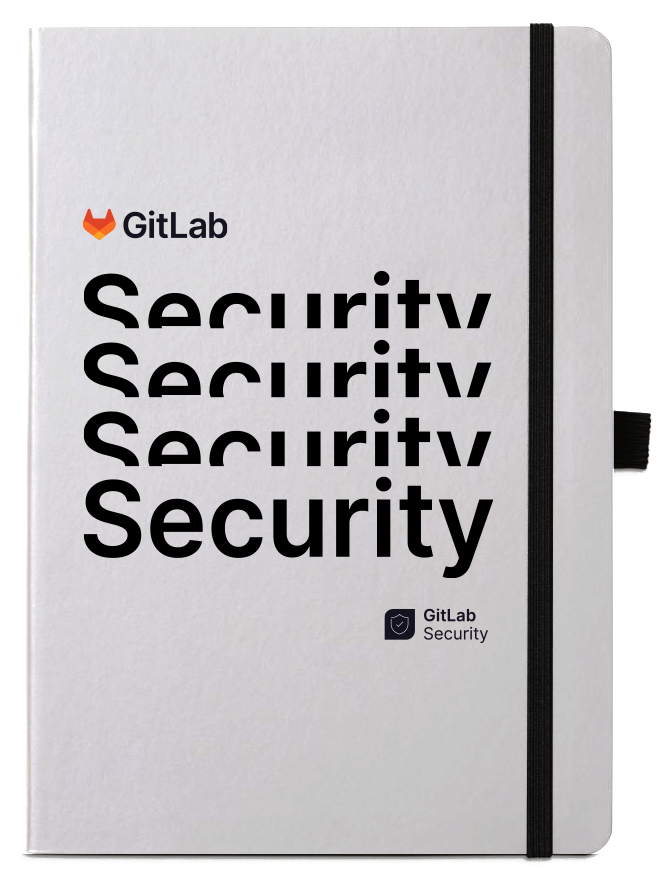 Mockup of program lockup paired with the GitLab logo and branding